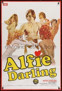 3y034 ALFIE DARLING English 1sh 1980 sexy Joan Collins and Alan Price in the title role!