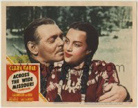 3z369 ACROSS THE WIDE MISSOURI LC #2 1951 Clark Gable & Native American Indian Maria Elena Marques!
