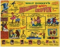 3z003 ADVENTURES OF BULLWHIP GRIFFIN TC 1966 Disney, beautiful belles, mountain ox battle, cool!