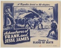 3z370 ADVENTURES OF FRANK & JESSE JAMES chapter 4 LC 1948 from Clayton Moore's own collection!