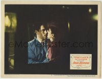 3z386 ANNA KARENINA LC #2 1948 Vivien Leigh & Keiron Moore seen embracing through window!