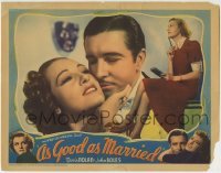 3z391 AS GOOD AS MARRIED LC 1937 images of John Boles, Doris Nolan and Tala Birell!
