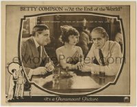 3z393 AT THE END OF THE WORLD LC 1921 Betty Compson is the daughter of a Shanghai gambler!