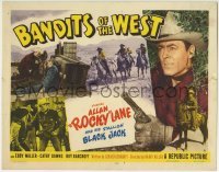 3z020 BANDITS OF THE WEST TC 1953 Allan Rocky Lane & his stallion Black Jack