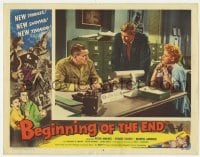 3z403 BEGINNING OF THE END LC #2 1957 Peter Graves & Peggie Castle with General Morris Ankrum!