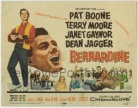 3z027 BERNARDINE TC 1957 America's New Boy Friend Pat Boone in his first movie!