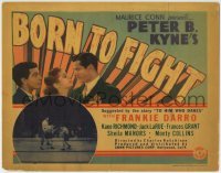 3z034 BORN TO FIGHT TC 1936 Kane Richmond trains Frankie Darro to be a champ boxer!