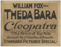 3z051 CLEOPATRA TC 1917 William Fox presents Theda Bara as The Siren of the Nile, true title card!