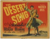 3z065 DESERT SONG TC 1944 Oscar Hammerstein II musical, Dennis Morgan, Irene Manning!