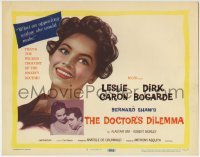 3z068 DOCTOR'S DILEMMA TC 1959 Dirk Bogarde & Leslie Caron, from George Bernard Shaw's play!