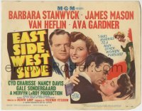 3z078 EAST SIDE WEST SIDE TC 1951 Barbara Stanwyck, James Mason, Ava Gardner, Van Heflin