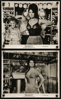 4a893 BOCCACCIO '70 2 8x10 stills 1962 wacky Peppino DeFilippo, great images of Sophia Loren!