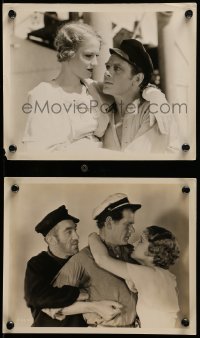 4a934 LAST MAN 2 8x10 stills 1932 a single false move meant death for Charles Bickford & Constance Cummings!