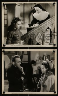 4a687 BELLS OF ST. MARY'S 4 8x10 stills 1947 pretty Ingrid Bergman & Bing Crosby, Carroll!
