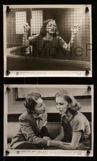 4a295 CAGED 10 8x10 stills 1951 images of bad girl Eleanor Parker in prison, Agnes Moorehead!