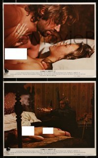4a055 CHINA 9 LIBERTY 37 8 8x10 mini LCs 1981 close up of sexy naked Jenny Agutter kissing in the shadows!