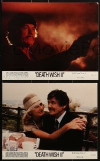 4a060 DEATH WISH II 8 8x10 mini LCs 1982 Charles Bronson wants the filth off the streets!