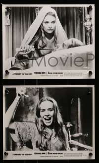 4a309 I DISMEMBER MAMA/BLOOD SPATTERED BRIDE 10 8x10 stills 1974 cool horror images, Zooey Hall!