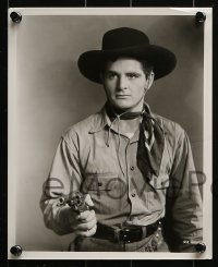 4a834 IDAHO KID 3 8x10 stills 1936 great close-up images of western cowboy David Sharpe!