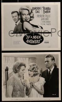 4a205 IF A MAN ANSWERS 17 8x10 stills 1962 great images of sexy Sandra Dee & Bobby Darin!