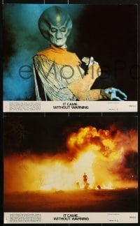 4a076 IT CAME WITHOUT WARNING 8 8x10 mini LCs 1980 Jack Palance, Martin Landau, sci-fi/horror!