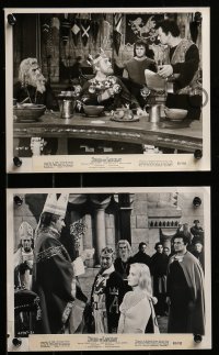 4a743 LANCELOT & GUINEVERE 4 8x10 stills 1963 images of Cornel Wilde, Jean Wallace, great images!