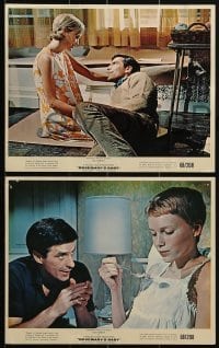 4a142 ROSEMARY'S BABY 4 color 8x10 stills 1968 John Cassavetes, Mia Farrow, Polanski classic!