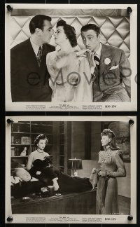 4a668 TWIN BEDS 5 8x10 stills R1950 wonderful images of Joan Bennett & George Brent!
