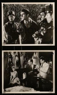 4a783 TWO ARE GUILTY 4 8x10 stills 1964 Le Glaive et balance, Anthony Perkins, Jean-Claude Brialy