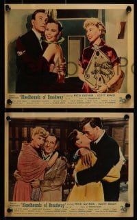 4a123 BLOODHOUNDS OF BROADWAY 5 color English FOH LCs 1952 cool images of Mitzi Gaynor, Brady!