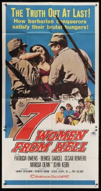 4b512 7 WOMEN FROM HELL 3sh 1961 Patricia Owens is driven to shame in a World War II prison camp!
