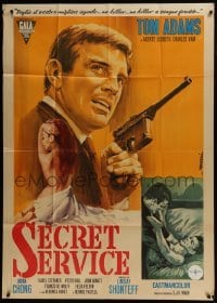 4b155 2nd BEST SECRET AGENT Italian 1p 1965 English James Bond spy spoof, Ezio Tarantelli art!