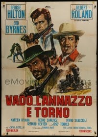 4b172 ANY GUN CAN PLAY Italian 1p 1967 Casaro spaghetti western artof Byrnes, Roland & Hilton!