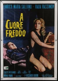 4b004 A CUORE FREDDO Italian 2p 1971 Enrico Maria Salerno & sexy Colette Descombes, A Cold Heart!