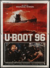 4b025 DAS BOOT Italian 2p 1982 The Boat, Wolfgang Petersen WWII submarine classic, Crovato art!