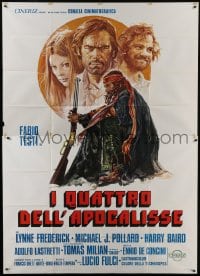 4b044 FOUR OF THE APOCALYPSE Italian 2p 1975 Lucio Fulci, art of Testi, Frederick & Pollard!