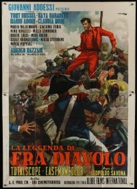 4b079 LAST CHARGE Italian 2p 1962 Leopoldo Savona's La leggenda di fra diavolo, Ciriello art!
