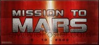 4c014 MISSION TO MARS 30sh 2000 Brian De Palma, Gary Sinise, Tim Robbins, Jerry O'Connell!
