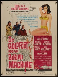 4c365 DR. GOLDFOOT & THE BIKINI MACHINE 30x40 1965 Vincent Price, sexy babes with kiss & kill buttons!