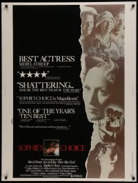 4c404 SOPHIE'S CHOICE 30x40 1982 Alan J. Pakula directed, Meryl Streep, Kevin Kline, Peter MacNicol