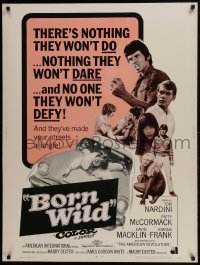 4c414 YOUNG ANIMALS 30x40 1968 AIP bad teens, the wildest of the young ones!