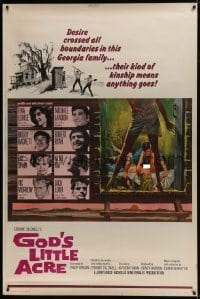4c116 GOD'S LITTLE ACRE 40x60 R1967 Aldo Ray & sexy Tina Louise, anything goes in this Georgia family!