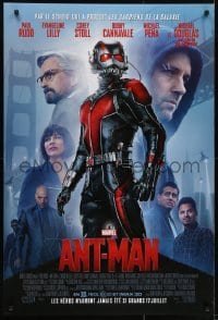 4c439 ANT-MAN int'l French language advance DS 1sh 2015 Paul Rudd in title role, Douglas, Lilly!