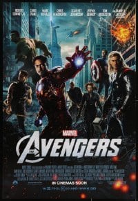 4c448 AVENGERS int'l advance DS 1sh 2012 Chris Hemsworth, Scarlett Johansson, Robert Downey Jr!