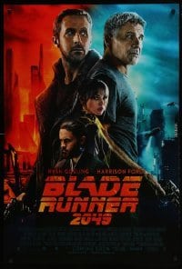 4c497 BLADE RUNNER 2049 int'l advance DS 1sh 2017 more colorful montage image of Ford and Gosling!