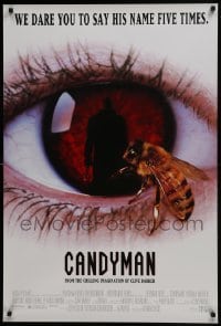 4c516 CANDYMAN 1sh 1992 Clive Barker, creepy close-up image of bee in eyeball!