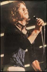 4c083 MICK JAGGER 34x52 English commercial poster 1970 image of the star on stage with microphone!