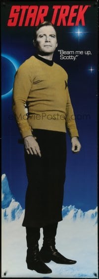 4c087 STAR TREK 26x74 commercial poster 1991 full-length James T. Kirk, Beam Me Up, Scotty!