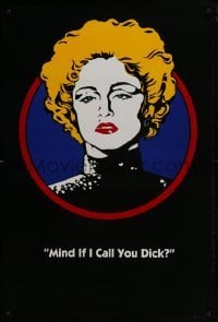 4c553 DICK TRACY teaser 1sh 1990 Disney, great artwork of Madonna as Breathless Mahoney, no holes!