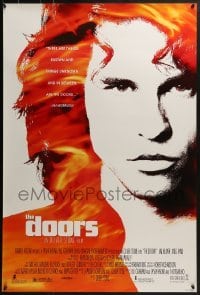 4c562 DOORS DS 1sh 1990 cool image of Val Kilmer as Jim Morrison, directed by Oliver Stone!